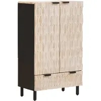 vidaXL Haut Armoire Uni Finition Lavage Blanc
