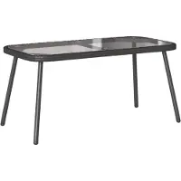 vidaXL Table basse noire 90X45X42 Cm en rotin synthétique Lumarko !