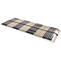 vidaXL Sommier à lattes Marron 140 x 190 cm bois massif hêtre