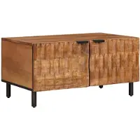vidaXL Table basse marron 80 x 50 x 40 cm bois massif mangue