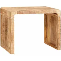vidaXL Table d'appoint Marron 60 x 35 x 45 cm bois de manguier massif