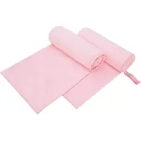 vidaXL Serviettes de sport 2 pcs Rose 200 x 100 cm