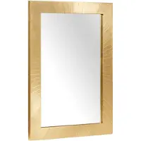 vidaXL Miroir de salle de bain mural doré 50 x 2,5 x 70 cm