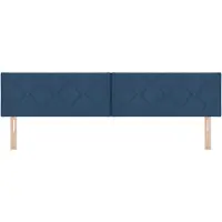 vidaXL , tête de lit, bleu, tissu