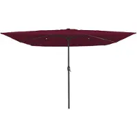 vidaXL Parasol de jardin rouge bordeaux 295 x 295 x 245 cm