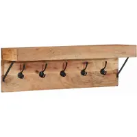 vidaXL Portemanteaux Marron 73 x 19 x 23 cm Bois d'acacia massif