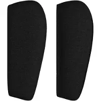 vidaXL Tête de lit avec oreilles noir 147x23x78/88 cm Tissu