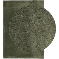 vidaXL Tapis HUARTE à poils courts doux lavable vert forêt 120x170 cm