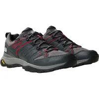 The North Face Chaussure basse 'Hedgehog' gris clair / gris foncé / rouge / noir