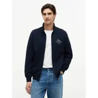 Tommy Hilfiger Veste de survêtement 'Logo Zip-thru' marine