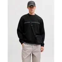 Jack & Jones Sweat-shirt 'Fusion' marron / noir