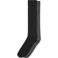 Urban Classics Chaussettes montantes gris foncé / noir