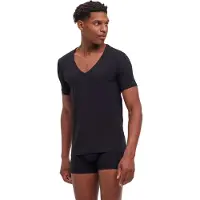 Falke T-shirt UW, col en V profond, couleur noire, taille M