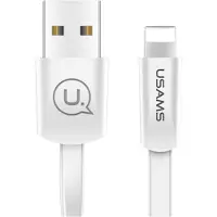 Usams U2 Lightning Flat Cable 1.2 M White/White Sj199Ip02 Iphone 5/6/7/8/X (Us-Sj199)