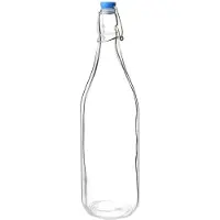 Olympia Bouteilles d'eau en verre avec bouchon basculant, 1180 ml (6 pièces)
