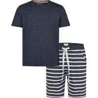 Phil&Co. Pyjama court bleu foncé