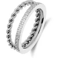 Lucardi Bague argent / transparent