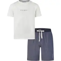 Phil&Co. Pyjama court 'Phil &amp; Co Heren Shortama Korte Pyjama Set' blanc