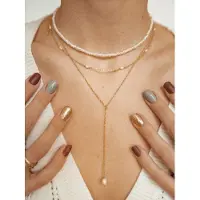 Hey Happiness Chaîne 'Pearl Elegance' or