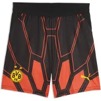 Puma Pantalon de sport 'Borussia Dortmund' orange fluo / noir