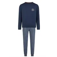 Phil&Co. Pyjama long bleu denim
