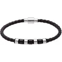 Lucardi Bracelet noir / argent