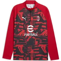 Puma T-Shirt fonctionnel 'AC Milan' rouge feu / noir / blanc