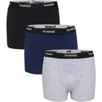 Hummel Sous-vêtements 'Nalle' bleu foncé / gris clair / noir / blanc cassé