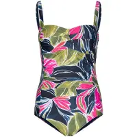 Pastunette Maillot de bain modelant 'Scallop' bleu foncé