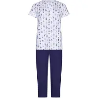 Pastunette Pyjama 'Pyjama with buttons' bleu foncé