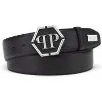 Philipp Plein Ceinture ' Hexagon ' noir