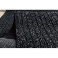 Rugsx Paillasson antidérapant pour les mètres courants CEYLON extérieur, intérieur, sur caoutchouc - anthracite 0923 200cm 200x390 cm