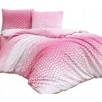 Darymex Parure de lit Milano coton 160x200 triangles roses