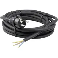 As Schwabe Câble dalimentation 60376 pour perceuse, cuisinière 3 m noir h05rn-f 3x1,0 mm ²