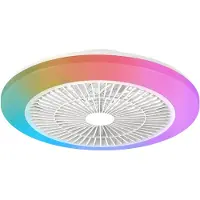 Philips Ventilateur De Plafond Amigo Led Rgb, Moteur Dc, Blanc, ø48 Cm -