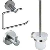 FortiFura Calvi Ensemble WC 3 pièces Acier inoxydable brossé PVD (inox) SW639927 SW639930 SW639928