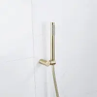 FortiFura calvi ensemble de douche à main comprenant un support de douche à main et un flexible en laiton brossé SW720570/SW720567/SW728176