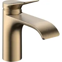 Hansgrohe robinet de lavabo monocommande Vivenis, finition bronze brossé, sans bonde, technologie CoolStart