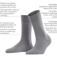 Falke Chaussettes Sensitive Berlin pour femmes, marron foncé, pointures 39-42