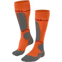 Falke - Chaussettes de ski - SK4 Advanced Compression Light M Flash Orange pour Homme en Laine - Taille 42-43
