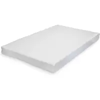 Neu.haus Matelas en mousse à froid 140 x 200 cm, respirant, adapté aux personnes allergiques, ferme, avec housse amovible, blanc