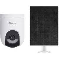 Ezviz Hb8 Lite 4g Kit – Caméra Extérieure Intelligente 2k+ Pan-tilt 5 W Avec Panneau Solaire Blanc