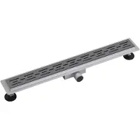 FortiFura Galeria Caniveau de douche 120cm grille avec bride de sol Gun Metal SW679914/SW720385
