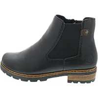 Rieker Bottines à lacets marron châtaigne / noir