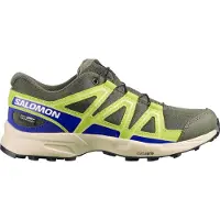 Salomon SPEEDCROSS WP J, couleur Vert feuille de vigne/Bleu clair/Vert citron, taille 33