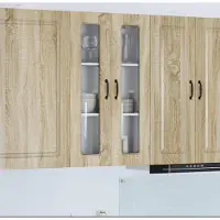 vidaXL Façade de lave-vaisselle Kalmar, chêne Sonoma, 60 x 31 x 100 cm