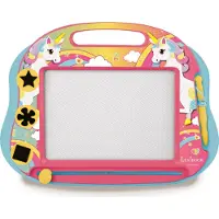Lexibook Licorne magnétique multicolore - Tableau à dessin avec accessoires format A5