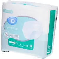Id Sensitive Pants Super L 12 pc(s) Culotte D'Incontinence