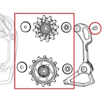 Sram Jeu De Galets De Dérailleur De Vélo Rival E-tap Axs