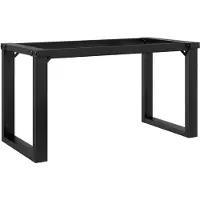 vidaXL Pieds de table basse piètement en O 90x30x43 cm acier
